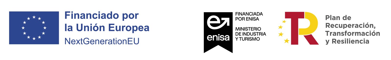 Financiado por la Unión Europea – NextGenerationEU. Financiada por ENISA, Ministerio de Industria y Turismo. Plan de Recuperación, Transformación y Resiliencia.